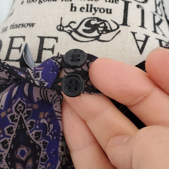 VERO MODA Midi Floral Pleated Long Sleeve Size Medium Sheer Flirty Lined Violet - Picture 9 of 16